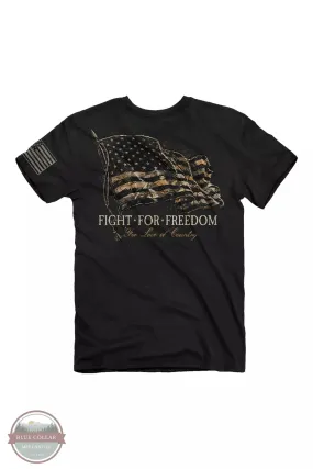 2185 Fight Camo Flag Short Sleeve T-Shirt
