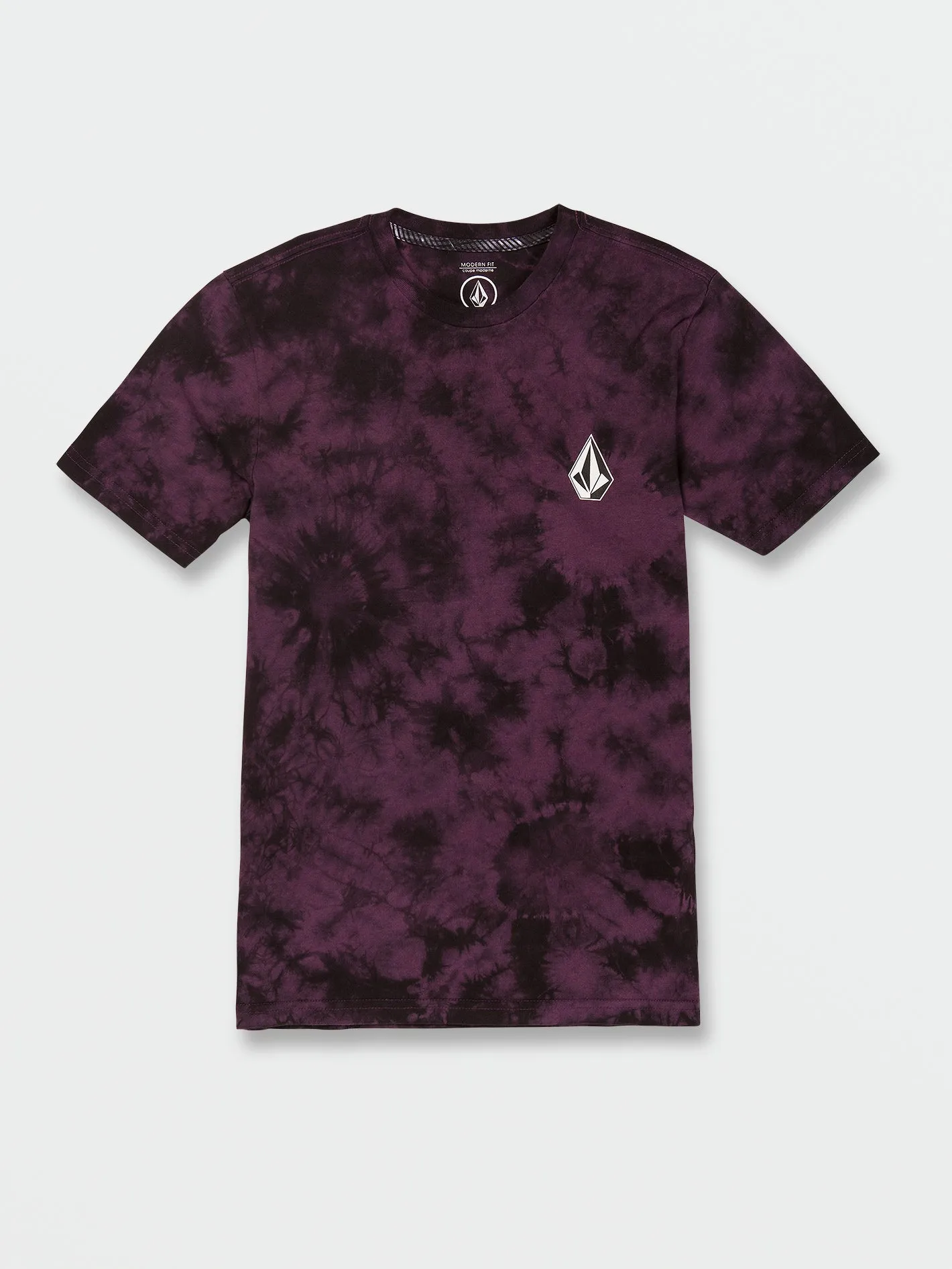 Big Boys Iconic Stone Dye Short Sleeve Tee - Mulberry