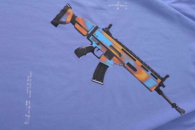 Gun Printed T-Shirt
