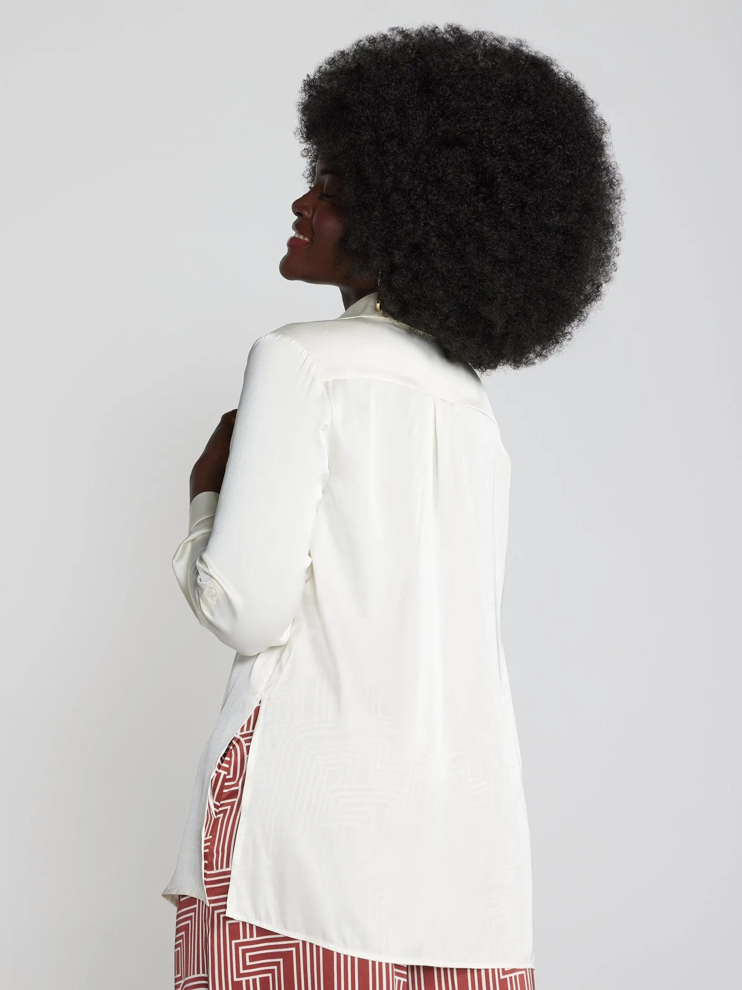 Machella Relaxed-Fit Button-Front Shirt