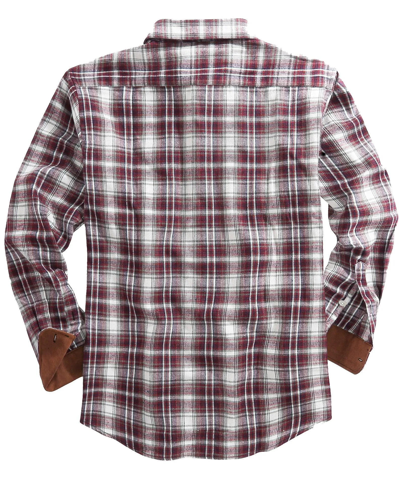 Men's Casual Double Pocket Plaid Shirt-ZPK006241