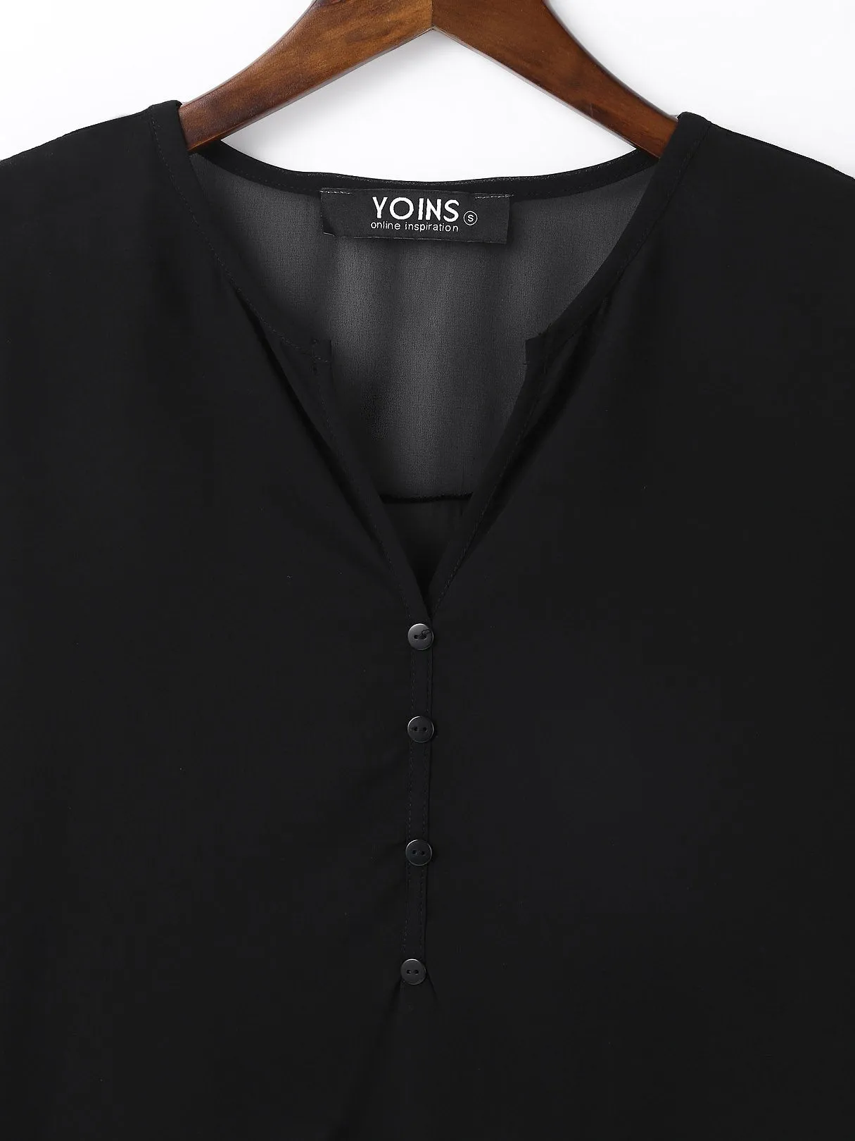 OEM ODM V-Neck Long Sleeves Chiffon Shirt