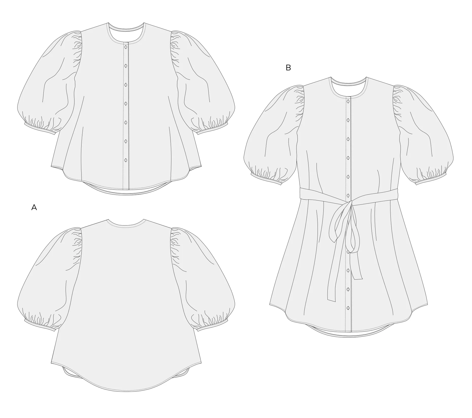 PDF Pattern - Anthea Blouse & Dress | Anna Allen Clothing