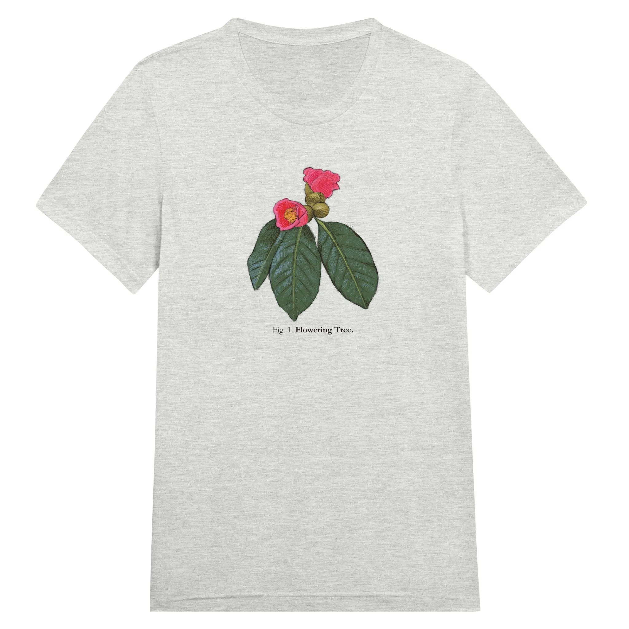 Tree Flower Triblend Unisex Crewneck T-shirt
