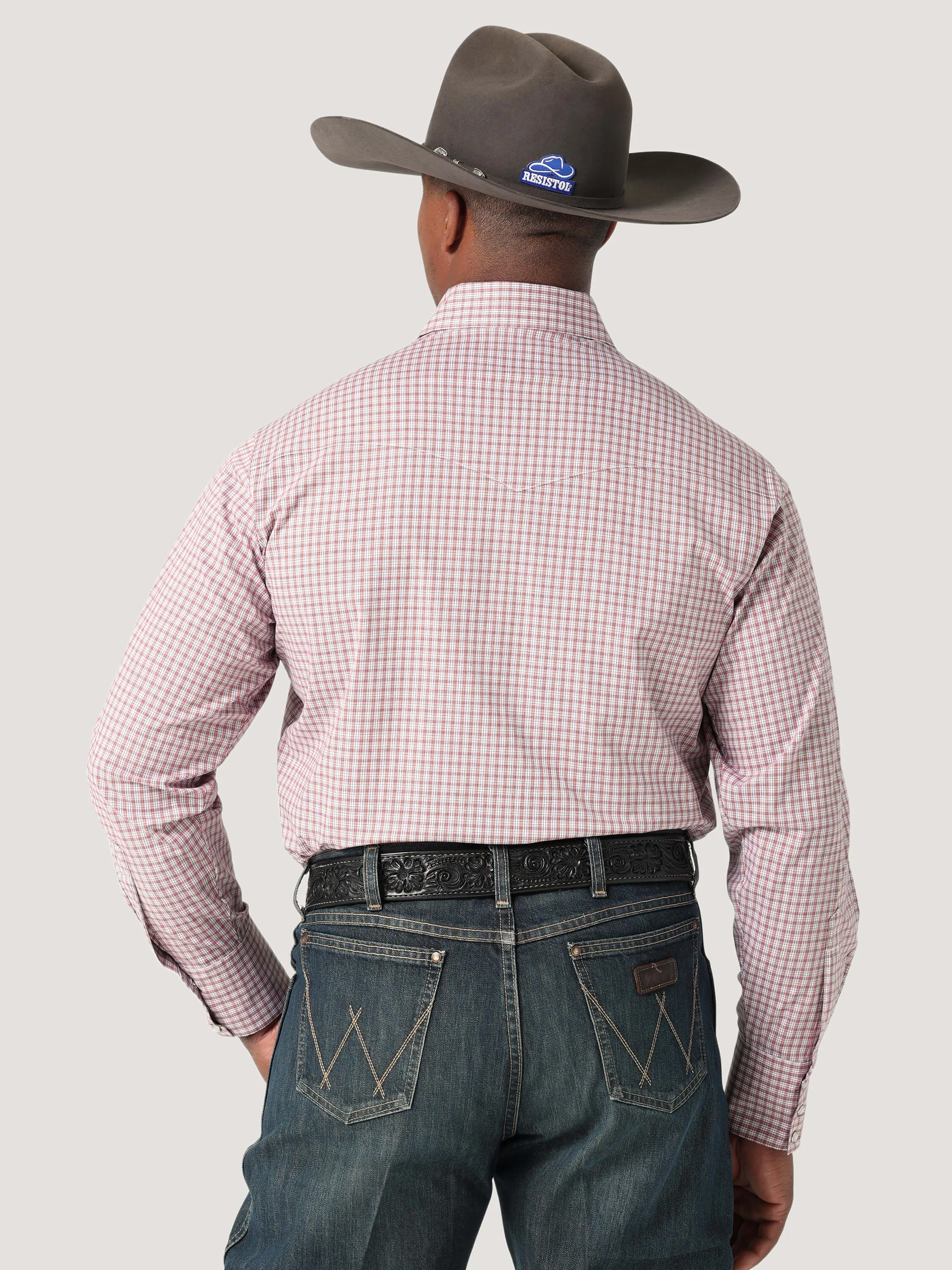 Wrangler | Wrinkle Resist Red Plaid LS Shirt